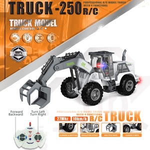27MHZ 1:30 Scale <strong>Rc</strong> <strong>Model</strong> Construction Vehicles Toy 4 Channel Electric Remote Control Hobby Engineering Truck Toy With Lights - Product Image 3