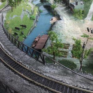 HO、O、G N鉄道鉄道レイアウト用スケールモデルスケールモデルメーカー鉄道トラック古代建築モデル - Product Image 5