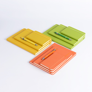 Nueva llegada A5 Set Cuadernos de PU Múltiples especificaciones y correas elásticas Varios colores para notas del curso Cuadernos opcionales - Product Image 6