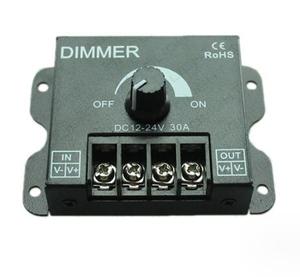 DC12V-24V PWM диммер 30A монохромная ручка контроллер переключатель Железный корпус ручка монохромный Диммер для светодиодной световой полосы - Product Image 4