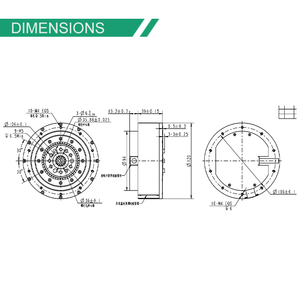 Motore Fulling produttore cinese 167 Rpm ± 10% 120N.M integrato QDD modulo motore DC PWM commutazione spazzola di controllo - Product Image 3
