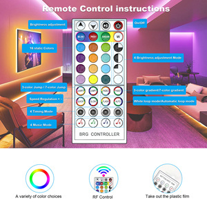 For Amazon <strong>Hot</strong> Sale <strong>New</strong> 12V 5050RGB Music &amp; Voice Control Smart for Bluetooth App 5.4m <strong>LED</strong> Light Strip Set - Product Image 2