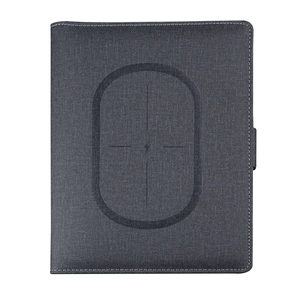 Juego de regalo de negocios planificador personalizado A5 portátil de carga inalámbrica inteligente - Product Image 2