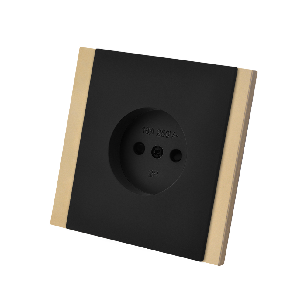 1 Socket Black
