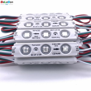 DC12VスマートフルカラーRGB WS 2811 19703 IC SPIドリームアドレス可能カラー5050 SMD 3 LEDピクセルモジュールライト3Dサインレター用