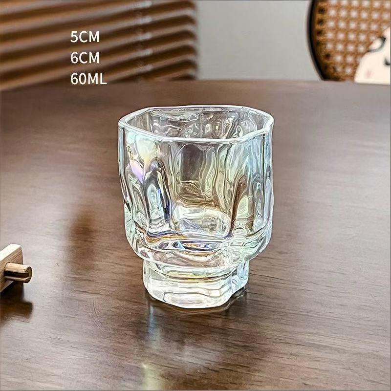 Clear Iridescent Pattern Mini Shot Cup