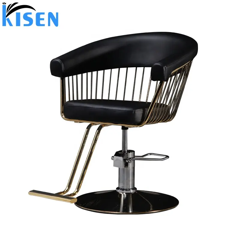 Cadeiras de barbeiro de primec, cadeiras pretas usadas para barbeiro