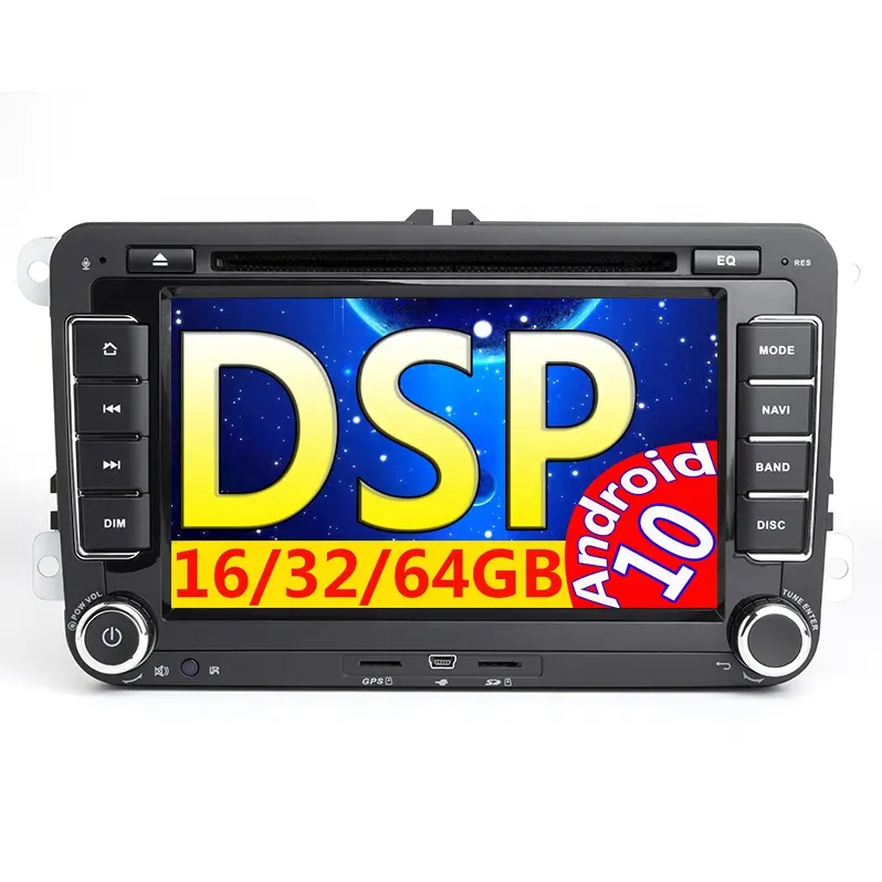 7inch autoradio High quality capacitive touch screen 2din android 10.0 for vw golf 5 gps multimedia