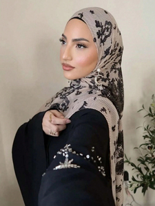 الأكثر مبيعًا حجاب رايون ناعم مطبوع TR-Rayon شال سهل الغسل خفيف الوزن ماليزيا حجاب مسلم مطبوع حجاب مشروط - Product Image 4