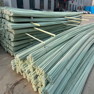 High Strength Fiberglass Rebar FRP GFRP Rods For <strong>Concrete</strong> Reinforcement Custom Cutting Processing Available