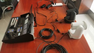 Video Audio in Sync, grabación de video, transmisión en vivo RTMP, HD MI, consola mezcladora de estación de trabajo portátil SDI con tarjeta de memoria SD/TF - Product Image 5