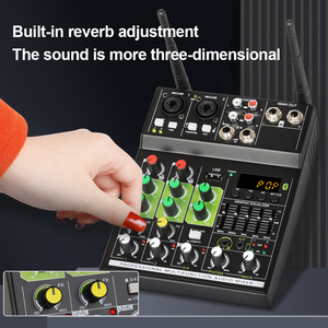 Depusheng UF5-M 4 Kanal Professional Digital Audio Music Mixer DJ Mixer Controller - Product Image 6