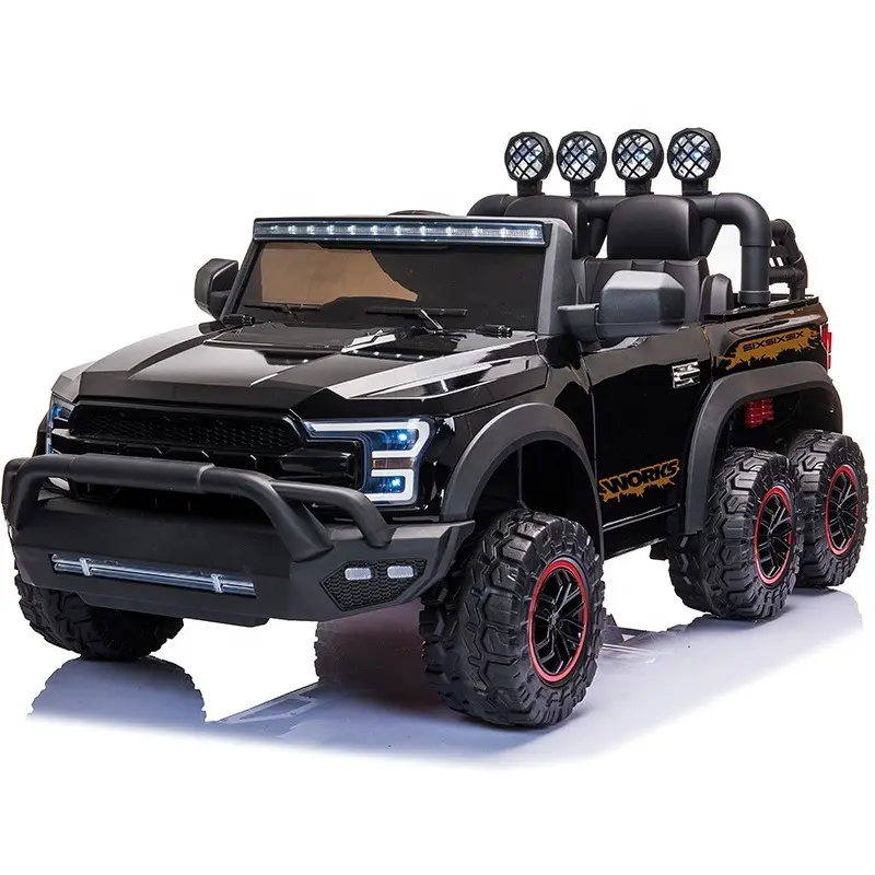 ride-on cars oversized new big kids rc 6x6 truck 2 seater ride on remote cars