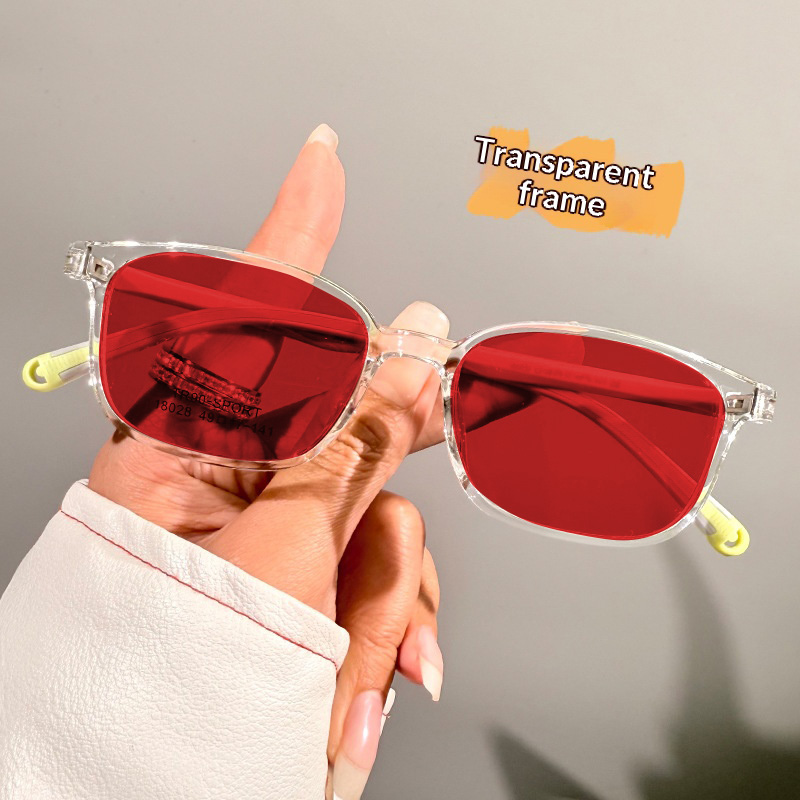 Transparent/red