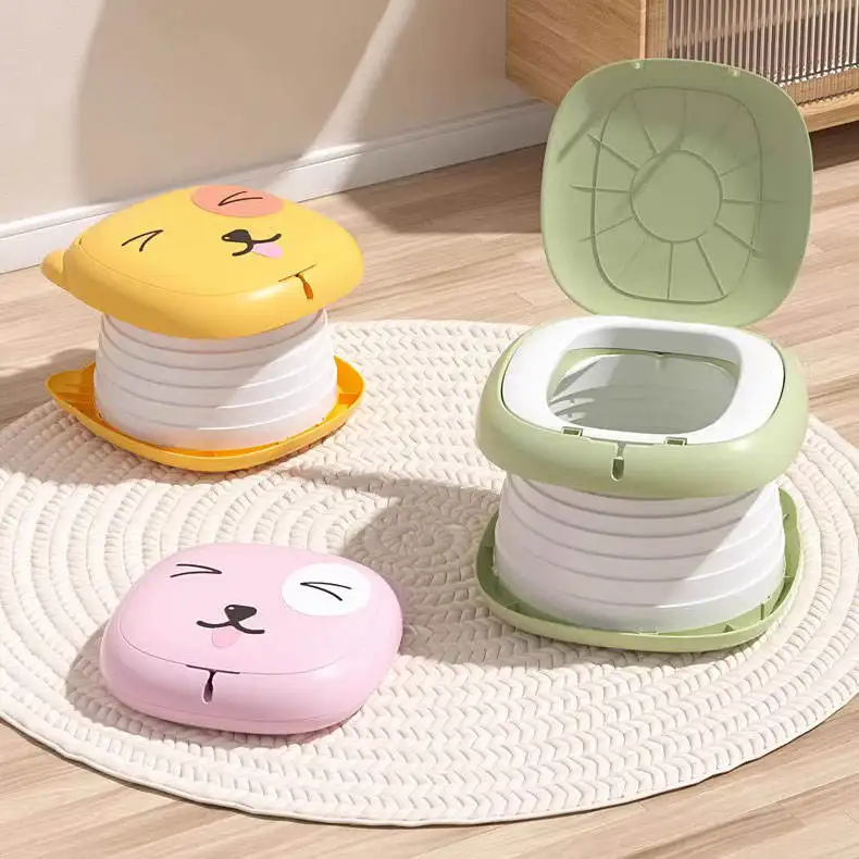 Baby Potty Training Chair Folding Plastic Children Kids Urinary Trainer Seat toilet for babies eco-friendly baby potty chair