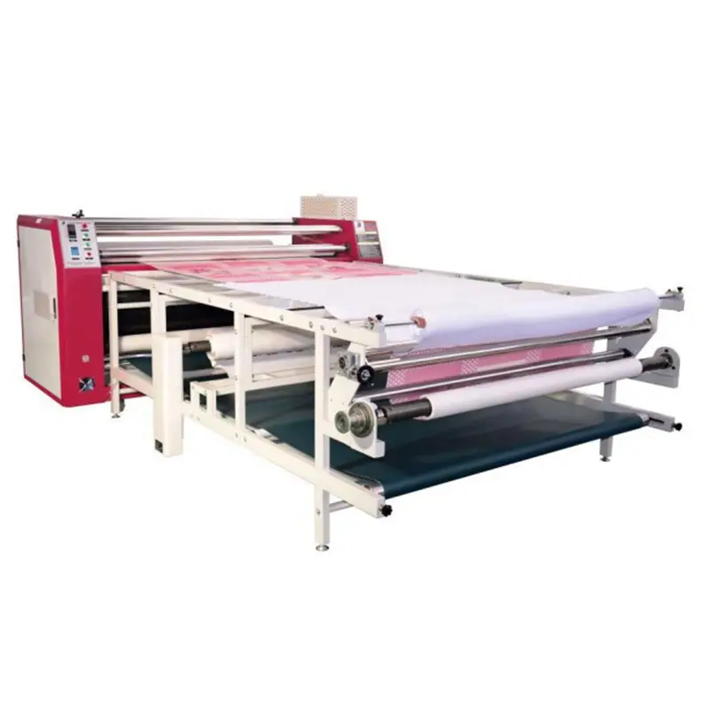 120Cm Breedte 200Mm Kalender Stof Drukmachine, Sublimatie Roll Transfer Warmte Persmachine