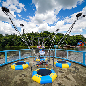 Euro <span class=keywords><strong>Bungee</strong></span> bốn người <span class=keywords><strong>Inflatable</strong></span> <span class=keywords><strong>Bungee</strong></span> Trampoline trò chơi với bánh xe máy cho giải trí trong nhà/ngoài trời - Product Image 6