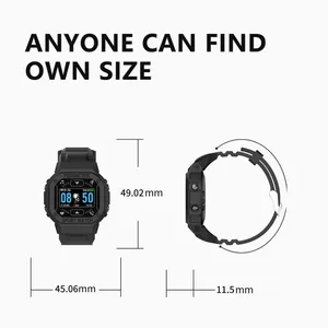 FD69S Hryfine App akıllı saat cevap çağrı spor izci nabız monitörü darbeye dayanıklı su geçirmez erkekler kadınlar gençler Smartwatch - Product Image 6