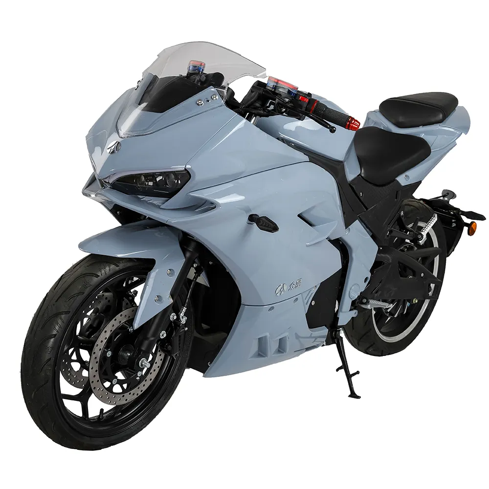 उच्च गुणवत्ता वाले बिजली रेसिंग मोटरसाइकिल 3000w लिथियम बैटरी खेल मोटरसाइकिल बिक्री के लिए