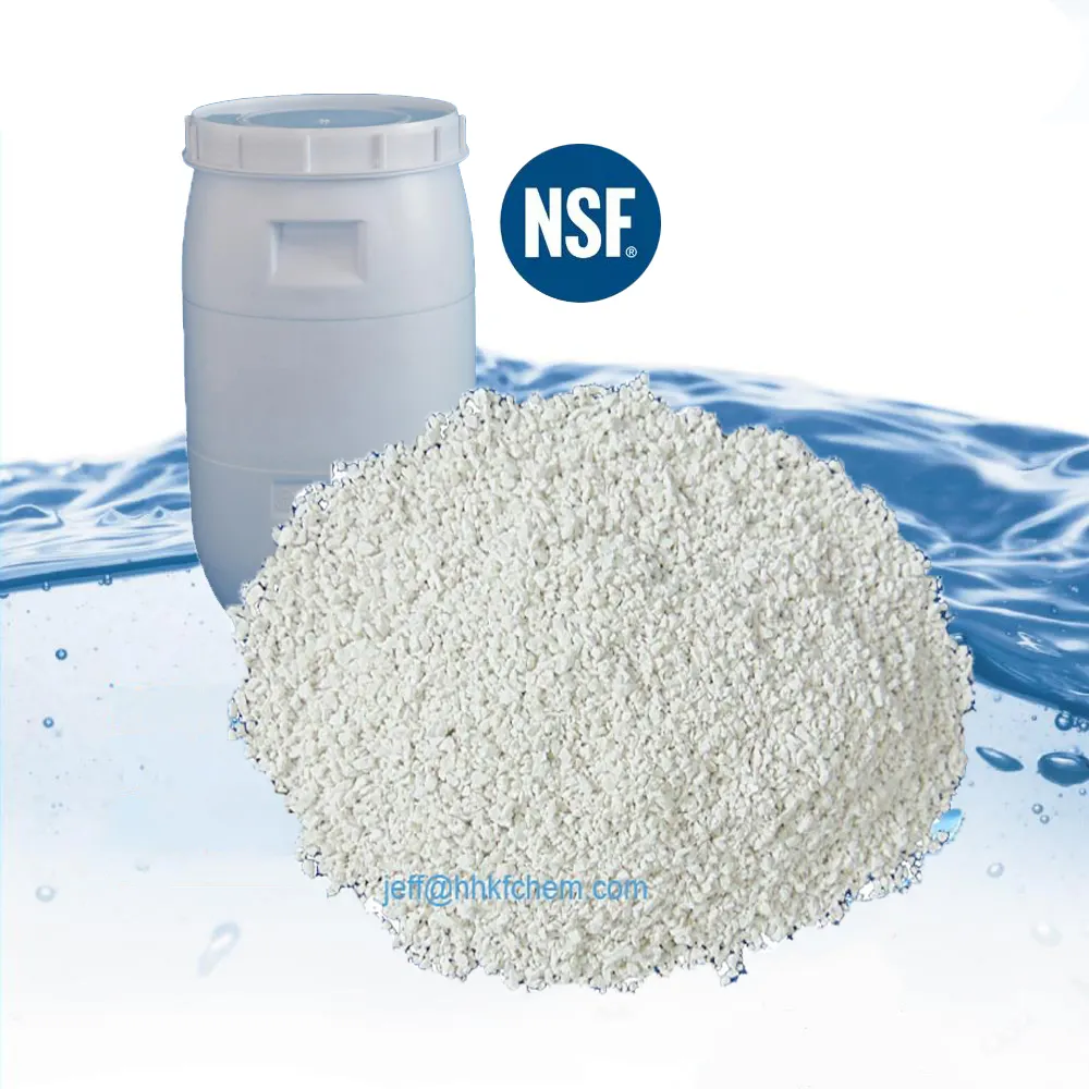 30 + ans fabricant NSF passé le processus de sodium chlore 70% hypochlorite de calcium granulaire