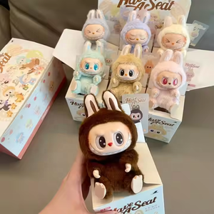 POPART ikinci nesil Labubu kör kutu V2 100% otantik POPMART oyuncak PVC malzeme popüler Labubu oturma duruş parti - Product Image 1
