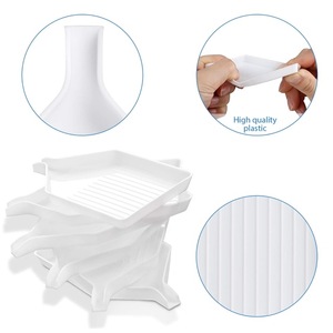 Atacado DIY 5D Pintura Diamante Ferramentas Conveniente Bandeja De Armazenamento Verde Retângulo Placas Kits com Rodada/Quadrado Padrões Uso Doméstico