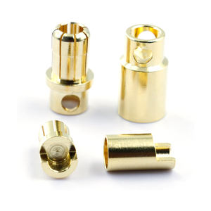 Short Golden 2mm 4mm 5.5mm 8.0mm Pin Banana Bullet <strong>Socket</strong> <strong>Plug</strong> with Female Connector Electrical Small Amass <strong>Terminal</strong> <strong>Blocks</strong> - Product Image 5
