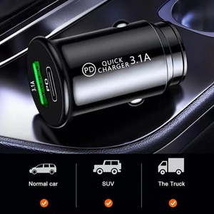 USB araba şarjı 3.1A hızlı şarj tipi C PD QC hızlı şarj telefon adaptörü iPhone 13 12 11 Pro Max 8 Xiaomi Samsung - Product Image 5
