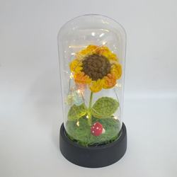 Sunflower night light cover + base-diameter 7cm-height 13cm