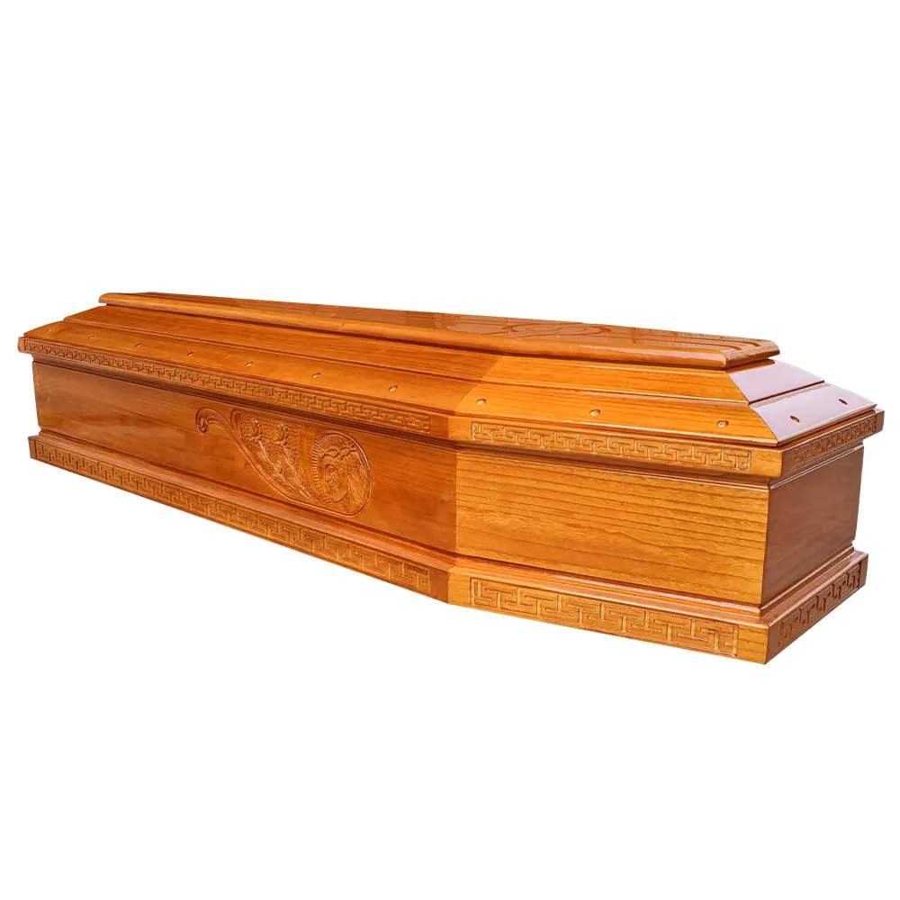 بسعر المصنع خزائن خشبية للجنازات على الطراز الأوروبي معدات خدمات الجنازات وصناديق خشبية لرماد الكبار