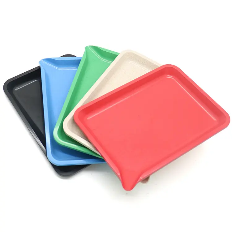 Customizable LOGO colorful plastic Tray Degradable Rolling Trays Smoking Accessories