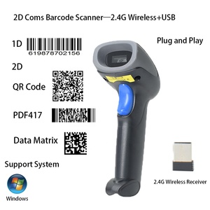 Escáner de código de barras de mano inalámbrico 2d, escaneo de detección automática, lector de código de barras Qr Pdf417 con receptor Domgle - Product Image 2