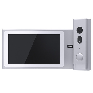 Control de acceso de puerta Visual Video Intercom Timbre Cámara Kit Soporte Desbloqueo 7 pulgadas 2 Sistema de videoportero con cable - Product Image 1