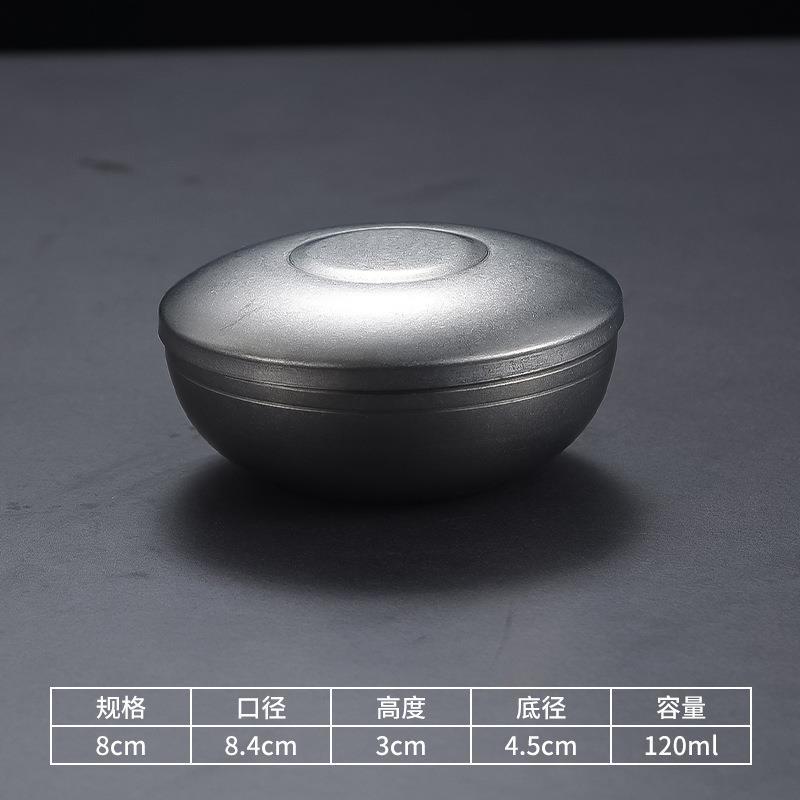 8.5cm single-layer kimchi bowl with lid (retro style)