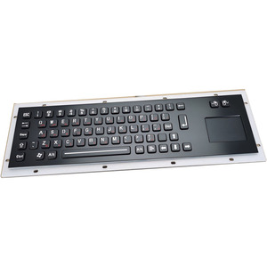 Black metal <strong>computer</strong> <strong>keyboard</strong> with touchpad with customize layout - Product Image 1