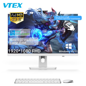 23.8 "iş hepsi bir PC Core I3 I5 I7 hızlı yayın Metal taban Dual Band WiFi BT oyun AIO masaüstü dokunmatik ekran bilgisayar - Product Image 1