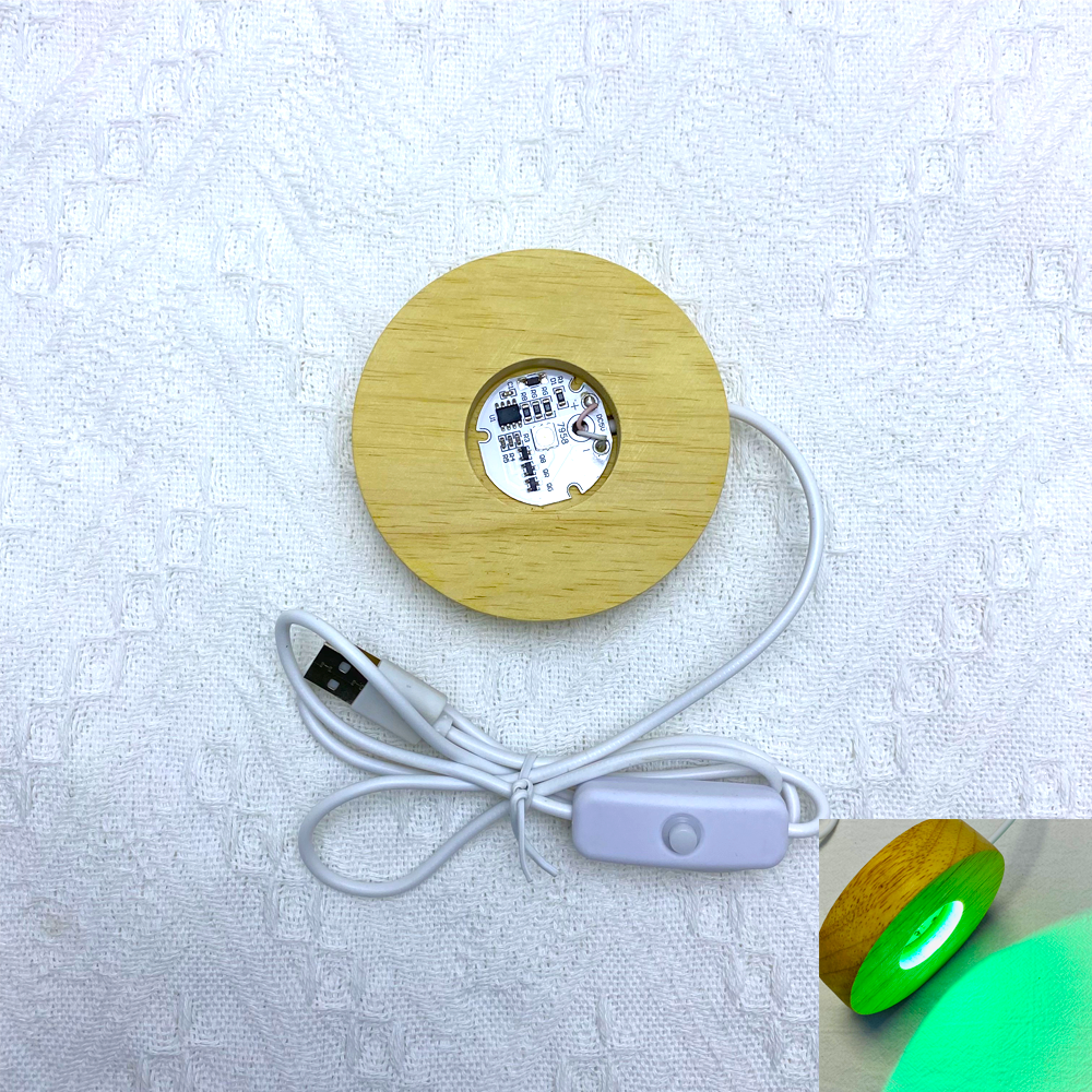 USB5V Auto-cycling Color 8*2cm Wooden