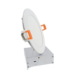 4 "6" Ultra ince gömme tavan ışık bağlantı kutusu ile yuvarlak kare Panel ışık Downlight 3 CCT ince Led Panel avrupa amerika - Product Image 4