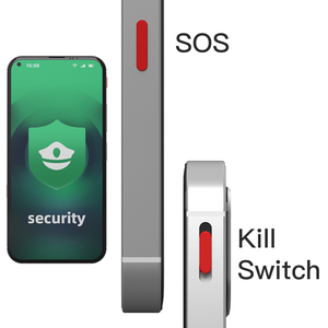 6.26 pollici OEM smartphone Android MTK8788 6 + 64GB 8 + 16MP doppio tipo C SOS pulsante kill switch telefono di sicurezza personalizzato - Product Image 4