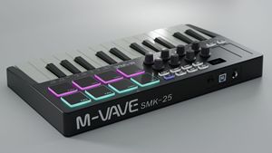Profesional multifunción USB portátil Mini Piano Midi controlador 25 teclas MIDI teclado controlador - Product Image 2