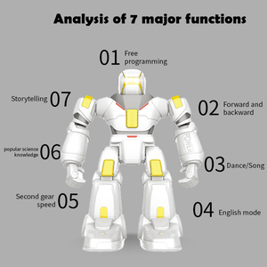 Kinder Infrarot Fernbedienung Intelligenter Programmier roboter mit Musik Kid Puzzle Robot Toy - Product Image 2