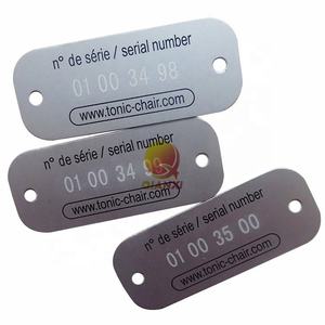 Etichette con codice QR incisioni personalizzate etichette con codice QR con codice univoco numero di serie colori verniciati