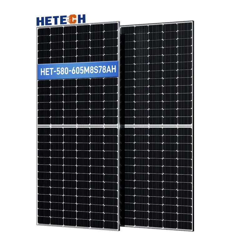 Novo modelo de módulo solar 600W painéis solares monocristalinos mono 182mm painel solar de alta eficiência 605W