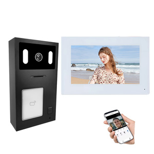 7 дюймов HD видеодомофон IP65 RFID Контроль доступа TCP Multi комната для виллы отель - Product Image 1