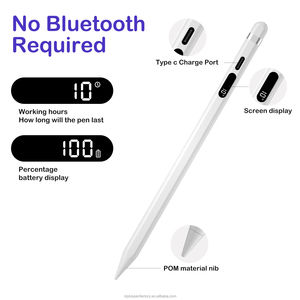 For Apple Pencil <strong>2</strong> &amp; 1 <strong>Stylus</strong> with LED Pairing Indicator Tilt <strong>Pen</strong> &amp; Palm Rejection for iPad Air Pro 11 12.9-Plastic Material - Product Image 2