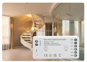 小型LED階段ライトコントローラーモーションセンサーロフトホーム調光可能タイマー階段ライトコントローラーとアクセサリーに簡単に使用 - Product Image 5