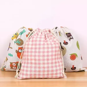 Custom Printing <strong>Pattern</strong> Small Durable Gift <strong>String</strong> <strong>Bag</strong> Small Cotton Drawstring <strong>Bag</strong> - Product Image 6