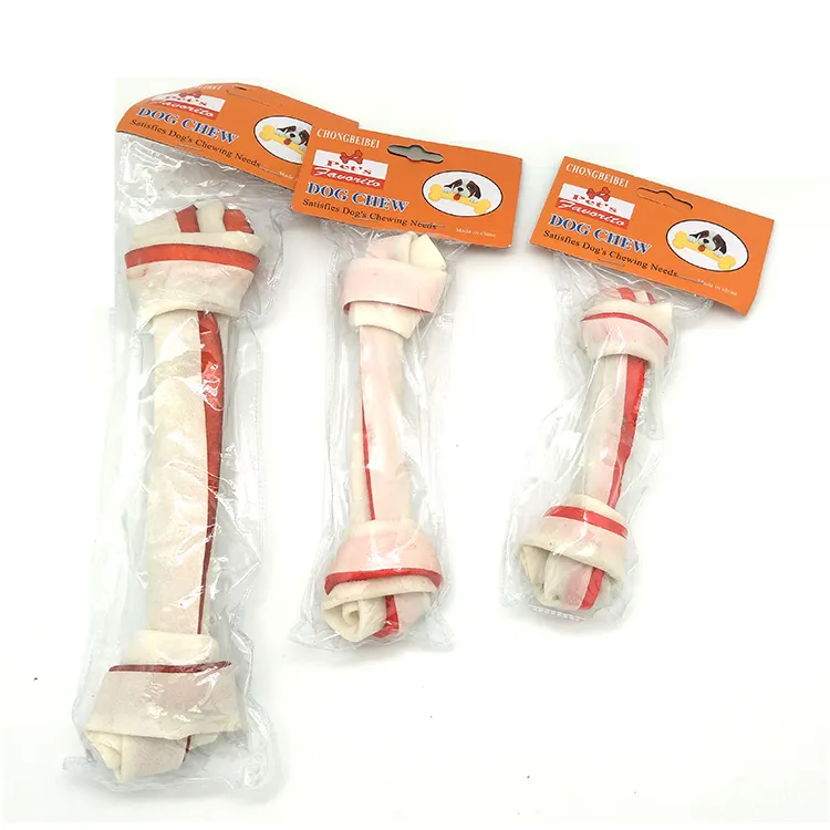 Pet Dog Toy Supplies Chews Toys Leather Cowhide Bone Molar Teeth Clean Stick Food Treats Dogs Bones for Puppy Accessories