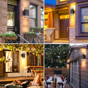 Đèn tường Cảm biến chuyển động Tự động cảm ứng bụi đến bình minh 3 chế độ chiếu sáng Đèn treo tường bằng kính chống nước ngoài trời cho ngoại thất - Product Image 6