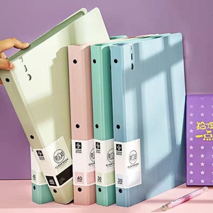 大容量40页多层试卷文件夹A4图案书用于学科分类数据存储制作耐用PP - Product Image 2